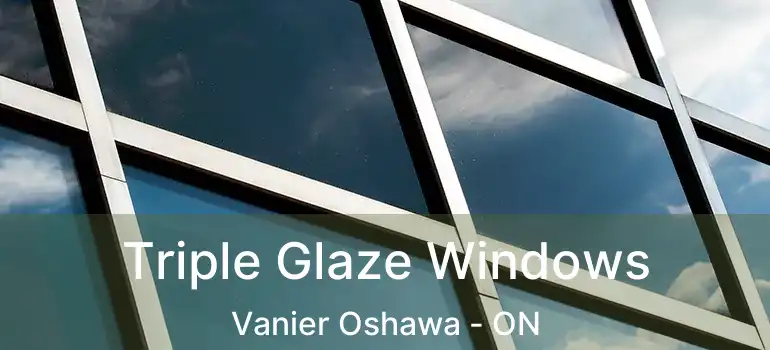 Triple Glaze Windows Vanier Oshawa - ON