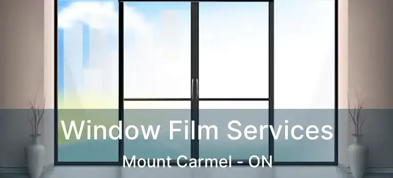  Window Film Services Mount Carmel - ON