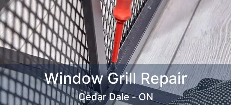 Window Grill Repair Cedar Dale - ON