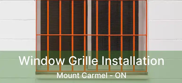  Window Grille Installation Mount Carmel - ON