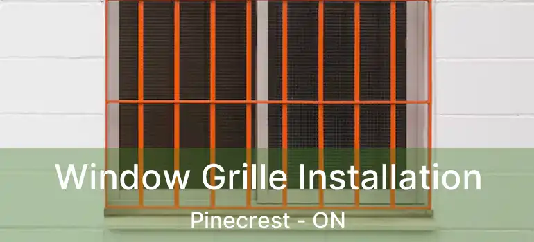  Window Grille Installation Pinecrest - ON