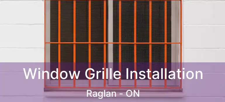  Window Grille Installation Raglan - ON