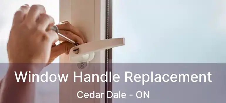  Window Handle Replacement Cedar Dale - ON