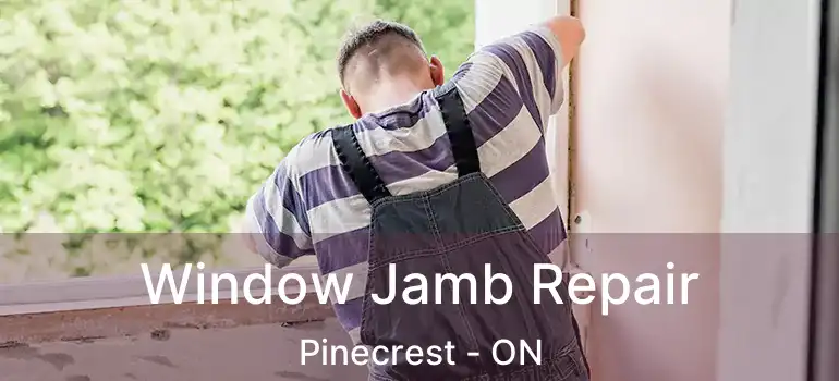 Window Jamb Repair Pinecrest - ON