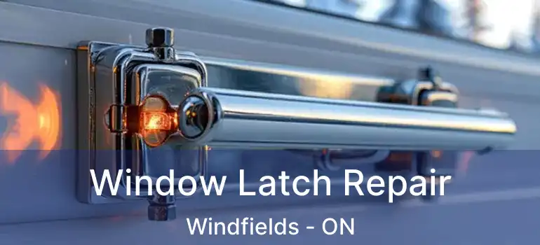 Window Latch Repair Windfields - ON