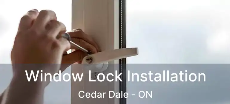 Window Lock Installation Cedar Dale - ON