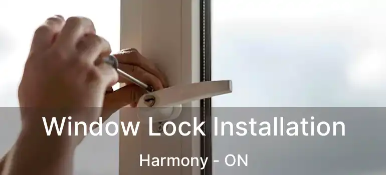  Window Lock Installation Harmony - ON