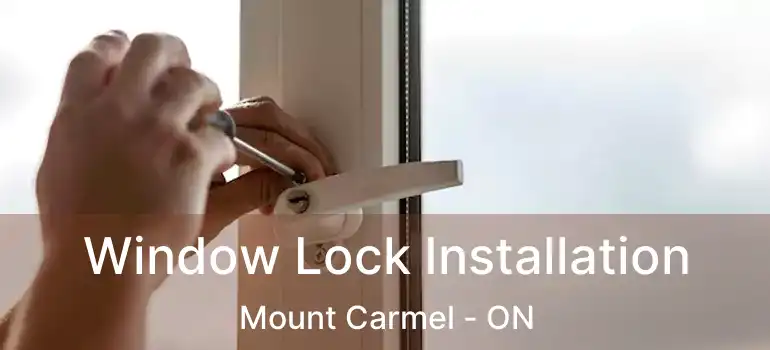 Window Lock Installation Mount Carmel - ON