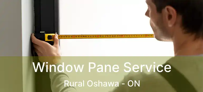 Window Pane Service Rural Oshawa - ON