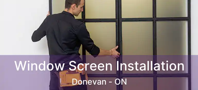  Window Screen Installation Donevan - ON