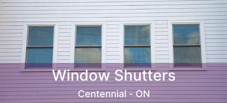 Window Shutters Centennial - ON