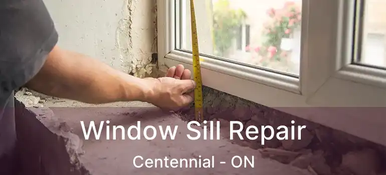 Window Sill Repair Centennial - ON